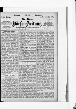 Berliner Börsen-Zeitung vom 13.09.1875