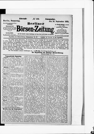 Berliner Börsen-Zeitung vom 16.09.1875