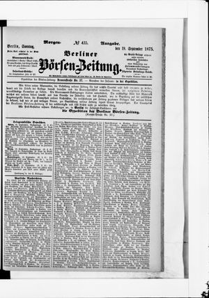 Berliner Börsen-Zeitung vom 19.09.1875