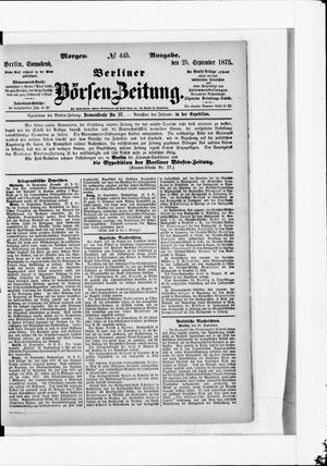 Berliner Börsen-Zeitung vom 25.09.1875