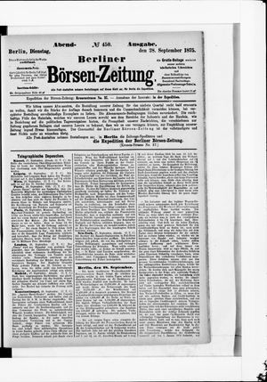 Berliner Börsen-Zeitung vom 28.09.1875