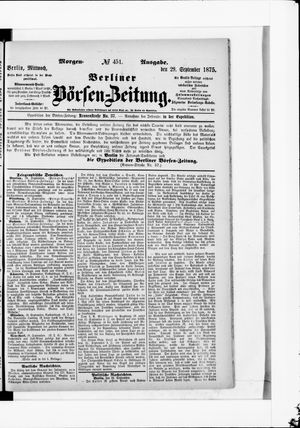 Berliner Börsen-Zeitung vom 29.09.1875