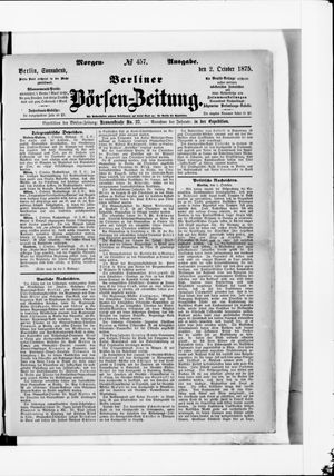 Berliner Börsen-Zeitung on Oct 2, 1875