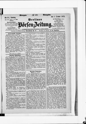 Berliner Börsen-Zeitung vom 03.10.1875