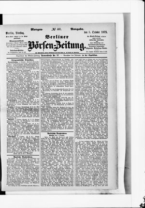 Berliner Börsen-Zeitung vom 05.10.1875