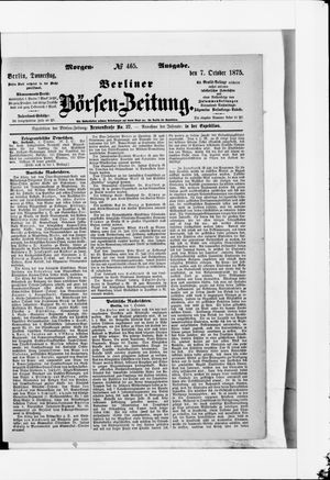 Berliner Börsen-Zeitung on Oct 7, 1875