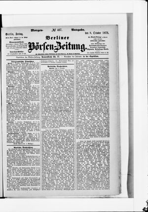Berliner Börsen-Zeitung vom 08.10.1875