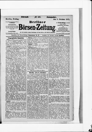 Berliner Börsen-Zeitung vom 08.10.1875