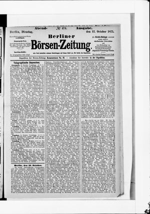 Berliner Börsen-Zeitung on Oct 12, 1875
