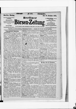 Berliner Börsen-Zeitung on Oct 18, 1875