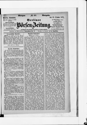 Berliner Börsen-Zeitung on Oct 23, 1875