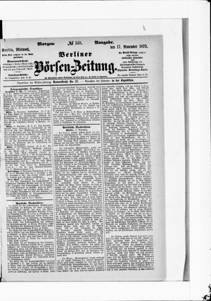 Berliner Börsen-Zeitung vom 17.11.1875