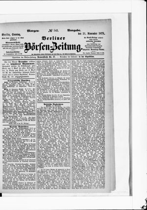 Berliner Börsen-Zeitung vom 21.11.1875