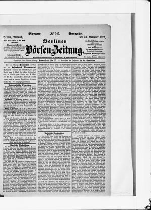 Berliner Börsen-Zeitung vom 24.11.1875