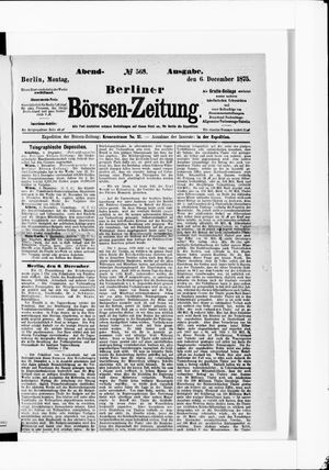 Berliner Börsen-Zeitung vom 06.12.1875