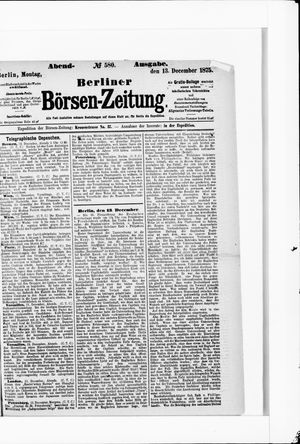 Berliner Börsen-Zeitung vom 13.12.1875