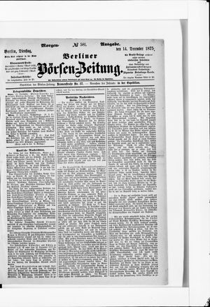 Berliner Börsen-Zeitung on Dec 14, 1875