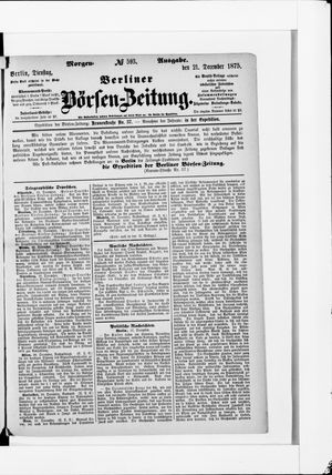 Berliner Börsen-Zeitung on Dec 21, 1875