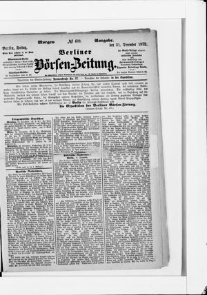 Berliner Börsen-Zeitung vom 31.12.1875