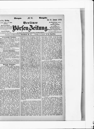 Berliner Börsen-Zeitung vom 21.01.1876