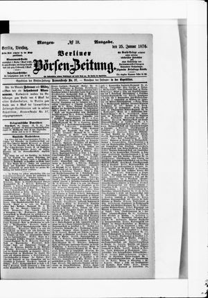 Berliner Börsen-Zeitung vom 25.01.1876