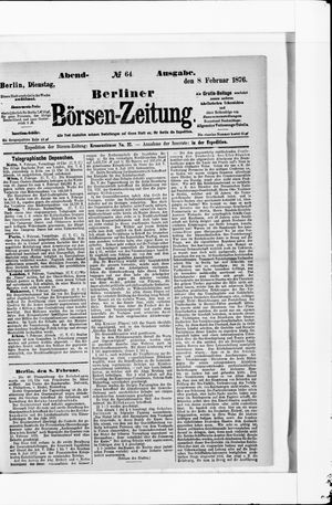 Berliner Börsen-Zeitung vom 08.02.1876