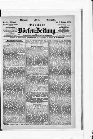 Berliner Börsen-Zeitung vom 09.02.1876