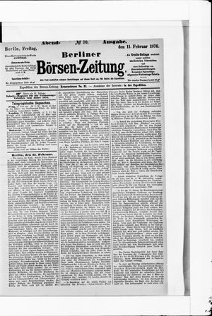 Berliner Börsen-Zeitung vom 11.02.1876