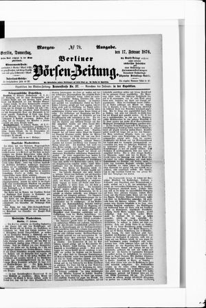 Berliner Börsen-Zeitung vom 17.02.1876