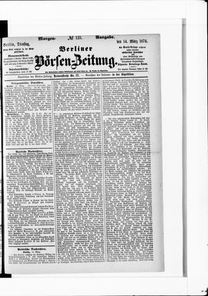 Berliner Börsen-Zeitung vom 14.03.1876