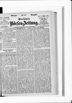 Berliner Börsen-Zeitung vom 16.03.1876