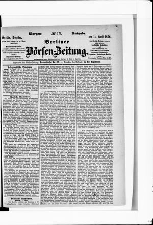 Berliner Börsen-Zeitung vom 11.04.1876