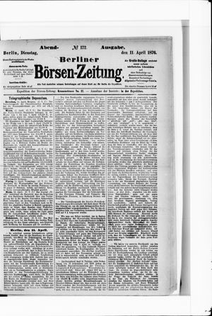 Berliner Börsen-Zeitung vom 11.04.1876