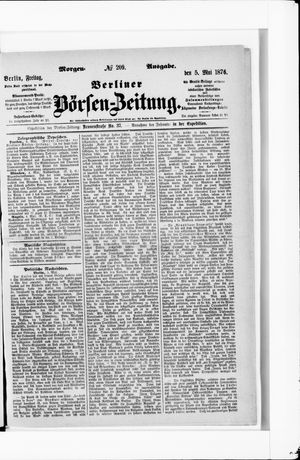 Berliner Börsen-Zeitung vom 05.05.1876