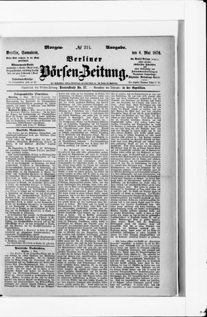 Berliner Börsen-Zeitung vom 06.05.1876