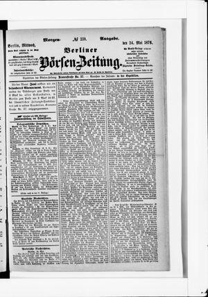 Berliner Börsen-Zeitung on May 24, 1876