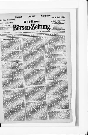 Berliner Börsen-Zeitung vom 01.07.1876