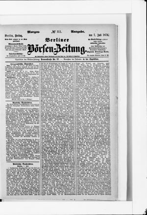 Berliner Börsen-Zeitung vom 07.07.1876