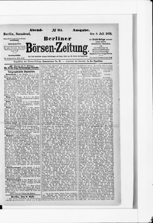 Berliner Börsen-Zeitung vom 08.07.1876