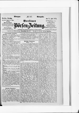 Berliner Börsen-Zeitung vom 11.07.1876