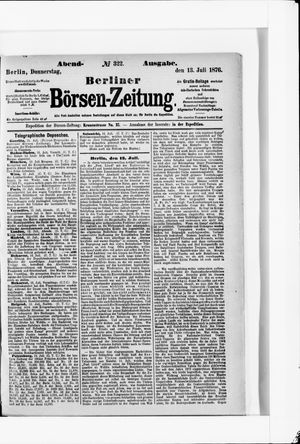 Berliner Börsen-Zeitung vom 13.07.1876