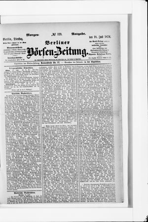 Berliner Börsen-Zeitung vom 18.07.1876