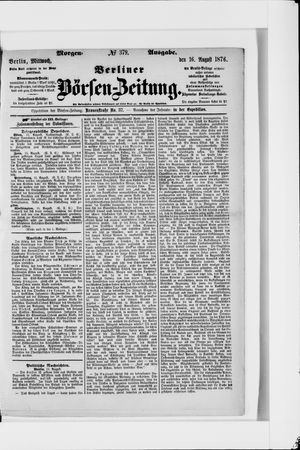 Berliner Börsen-Zeitung vom 16.08.1876