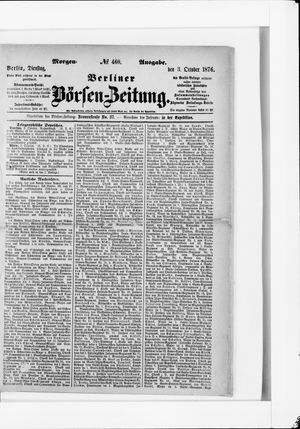 Berliner Börsen-Zeitung vom 03.10.1876
