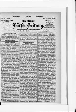 Berliner Börsen-Zeitung vom 06.10.1876