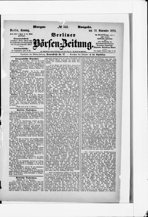 Berliner Börsen-Zeitung on Nov 19, 1876