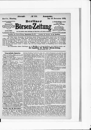 Berliner Börsen-Zeitung on Dec 19, 1876