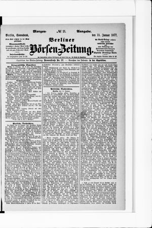Berliner Börsen-Zeitung vom 13.01.1877