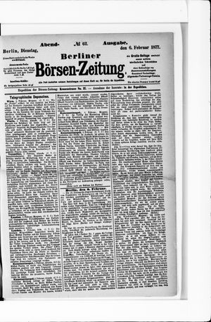 Berliner Börsen-Zeitung vom 06.02.1877