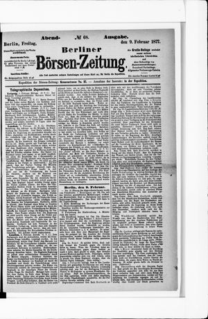 Berliner Börsen-Zeitung vom 09.02.1877